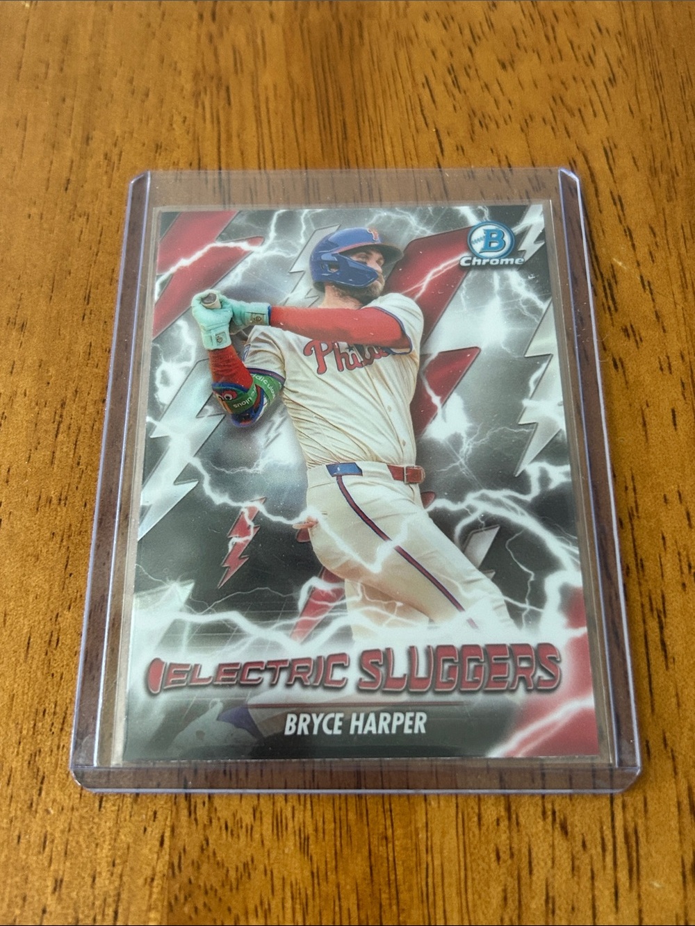 Bryce Harper Electric Sluggers Baseball Card - Topps 2026